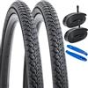 YUNSCM 2 pneumatici per bici da strada da 66 cm, 26 x 1,50/40-559 e 26 pollici, con valvola Schrader per bici da strada, 26 x 1,5, 26 x 1,50, 26 x 1,50 (Y-1036)