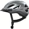 ABUS Urban-I 4.0 - Casco da bicicletta con fanale posteriore ricaricabile, 2 modalità di illuminazione, visiera, apertura a treccia e chiusura magnetica, per ragazzi, donne e uomini