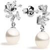 Secret & You Orecchini Dalia in Perle Coltivate d'Acqua Dolce Bianche a Goccia da 7-8 mm | Secret & You | Argento Sterling 925