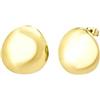 Breil, Collezione Bubble, Orecchini Donna in Acciaio con Elemento Lucido e Sinuoso, Chiusura a Farfalla, Idea Regalo Donna