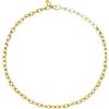 Breil, Collezione Moor, Collana Donna in Acciaio Lucido con Catena Color Oro, Chiusura a Moschettone, Lunghezza Regolabile