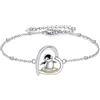 YAFEINI Braccialetto con ancora, ape, libellula, farfalla, malocchio, delfino, celtico, girasoli, in argento Sterling, con maglie a corda di ancoraggio, religioso, animali, idea regalo per donne