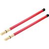 sourcing map Bamboo Drum Stick Spazzole Bacchette Spazzola per Jazz Acustiche Performance Musica Amante Percussioni 1 Paia Rosso