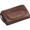 Beauty case Necessaire da Viaggio Uomo Donna Porta trucchi in Vera Pelle