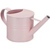 Relaxdays Innaffiatoio, 1,3 Litri, Annaffiatoio Piccolo per Piante, Decorazione Home, Vaso in Metallo, Vintage, Rosa