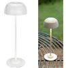 LuminexDesigns Lampada da Comodino Touch, Lampada da Tavolo Senza Fili Dimmerabile, Ricaricabile con Batteria 5200mAh, 3 Modalità di Colore, Luce Atmosferica IP54 per Camera da Letto e Casa, Bianco