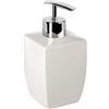 TATAY Thai, Dosatore per Sapone Liquido, Ceramica, Bianco, 7,5 x 7,5 x 15 cm