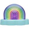 moses. Luce arcobaleno colorata, lampada LED colorata per bambini con cambio colore e controllo della musica, USB-C e funzionamento a batteria, luce d'atmosfera e decorazione per la cameretta dei