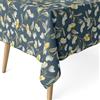 ECOMMERC3 Tovaglia antimacchia in cotone rettangolare 260x140 cm Olga Blu | Per il tavolo allungato, stampa nitida su cotone, finitura resinata, fabbricata in Spagna