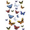 Kleine Wolke - Farfalle, Decorazioni artistiche statiche per docce e Vetro, Fissaggio e rimozione istantanei Senza Materiale Adesivo
