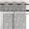 Soleil d'ocre, Tenda trasparente con occhielli stampato in policotone 135x250 cm DAHLIA