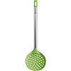 BRA Prior | Schiumarola di Cucina Adatta per il Contatto con glgli alimenti, Acciaio inossidabile, Verde, 36.5x8.5x3.5 cm