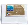 Nuit des Vosges 2094626 Cotoval Federa Cotone in Tinta Unita Bianco 65 x 65 cm