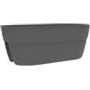 EDA - Fioriera ponticello Osaka 19,5 L - Sistema di fissaggio semplice e brevetto - per balconi e ringhiere - 56 x 30,1 x 20,6 cm - Grigio antracite