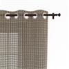 Soleil d'ocre, Tenda trasparente con occhielli 135x250 cm ARTHUR marrone