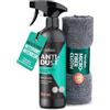 Hendlex Spray Pulizia Cruscotto e Interni Auto, Antistatico, con Panno, 500ml