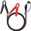 VGOL Connettore SAE a batteria Cavo di prolunga Morsetto a coccodrillo 16AWG DC 12V SAE Adattatore a sgancio rapido a morsetti a coccodrillo Cavo di scollegamento rapido per pannelli solari 1m