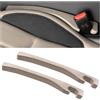 JNNJ 2 Pezzi Spina Gap Del Seggiolino Auto, Tappetino Riempimento Seggiolino in Pelle, Cuscinetto per Riempire La Fessura a Lato Del Sedile, per Riempire Lo Spazio Tra Il Sedile E Console(Beige)