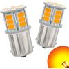 AGLINT 1156 P21W LED Lampadine Singolo Contatto A Baionetta BA15S 7506 1141 12V 24V Auto LED Fendinebbia Posteriore Segnale Fanale Luce Ambra Gialla 2 Pezzi
