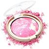 Lestpola Rouge Powder Pink Silver Shimmer Blush in polvere, Rouge scintillante, colore ricco, resistente all'acqua e al sudore, fard per trucco a lunga tenuta, adatto a vari tipi di pelle, 14 g, Pink