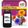 Cyloral 540 XL Nero Cartucce d'inchiostro per Canon PG-540XL Black Compatibili con MG2100 MG2140 MG3500 MG3600 MG3650 MG3650S MX374 MX375 MX390 MX394 MX395 MX430 MX432 MX434 MX435 TS5100 TS5150 TS5151