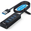 Yinker Hub USB a 4 porte,Hub USB Yinker ,Splitter USB a cavo lungo,Soluzione di espansione USB,Hub USB 3.0