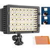 NEEWER CN-160 Luce Video a Pannello con 160 LED per Fotocamera, Dimmerabile | LED Camera Light, Faretto Fotografico Compatibile con Canon Nikon Pentax Panasonic SONY Samsung e Olympus Fotocamere DSLR