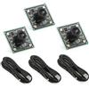 TGHongKy 3 Pezzi OV9732 Modulo Fotocamera 100 Gradi Moduli per Fotocamera USB 1280 x 720 30 fps Riconoscimento Facciale con 2M Cavo XXX