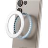 elago Anello Magnetico per Tutte le Serie iPhone e Samsung Galaxy | Compatible con MagSafe, Anelli Adesivi Magnetici con Guida Inclusa [2 Pezzi] (Bianco)