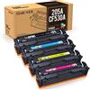 STAROVER 205A Toner Compatibile per HP 205A CF530A CF531A CF532A CF533A | 4-Pack per Toner HP Color LaserJet Pro MFP M181FW M181 M180 180N M154A M154NW M154 Nero Ciano Magenta Giallo