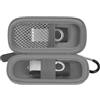 casmilee Borsa per USB Stick compatibile con SanDisk/per Samsung/per PNY Flash Drive, Memory Stick Thumb Drive, borsa per dati, 16/32/128GB Accessori elettronici portatile (Grigio scuro)