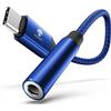 Stouchi Adattatore da USB C a jack da 3,5 mm, adattatore USB C per cuffie audio da tipo C a DAC Hi-Fi da 3,5 mm, compatibile con Samsung Galaxy S23/S22/S21, Pad Air 4 Pad Pro 2022, Note20, Pixel 7,