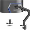 VIVO Supporto da scrivania per monitor ultrawide in alluminio resistente, per schermi fino a 49, supporta fino a 20 kg, supporto da scrivania progettato per Samsung Odyssey G9 e altri, nero