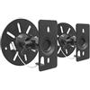 Drall 2x Supporti Staffe Universali per Altoparlanti e Casse Acustiche Girevoli + Inclinabili Peso fino a 15kg Montaggio a Soffitto + Montaggio a Parete - Nero Model: BS9B