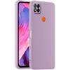 HULLIN Custodia per Telefono in Silicone Colorato, Adatta per Redmi 9C / Redmi 9C NFC/Redmi 10A (6.53) - Erba Viola