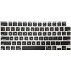 MiNGFi Copritastiera Silicone Inglese QWERTY per MacBook Pro/Max 14/16 M1-M4(A2918 A2992 A3112 A3401 A3185 A2780 A2991 A3403 A3186) Air 13,6/15,3 M2-M4(A3113 A3240 A2941 A3114 A3241) US/ANSI - Nero