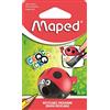 Maped 18114 - Temperamatite CROC EASY, per matite sottili, con temperamatite, coccinella