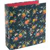 goldbuch 33 542 - Raccoglitore Verano, copertina in stampa artistica con motivo floreale e goffratura oro, cucitrice con meccanismo a leva in metallo, cartella portadocumenti, ca. 28,5 x 32 x 8 cm