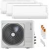 Clivet Condizionatore Clivet Cristallo 2 trial split 9000+12000+18000 BTU inverter A++ wifi unità esterna 10.5 kW 89112261/89682314_1/89682313_1/89682315_1