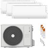Clivet Condizionatore Clivet Cristallo 2 trial split 12000+12000+12000 BTU inverter A++ wifi unità esterna 7.9 kW 89112265/89682313_3