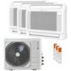 Clivet Condizionatore Clivet CONSOLE 3 trial split 9000+12000+18000 BTU inverter A++ unità esterna 10.5 kW 89112261/89472268_1/89472266_1/89472269_1