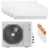 Clivet Condizionatore Clivet EZCool penta split 9000+9000+9000+9000+12000 BTU inverter A++ unità esterna 12.3 kW 89132206/89472265_4/89472270_1