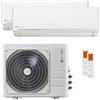 Clivet Condizionatore Clivet EZCool dual split 12000+24000 BTU inverter A++ unità esterna 10.5 kW 89112261/89472270_1/89472267_1