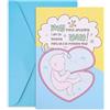 Penitue Biglietto Auguri Futuro Papà, Sincero Biglietto per Futuro Papa con Busta Blu Avvenire Padre Carta di Congratulazioni Vuoto per Baby Shower e Neo-Papà
