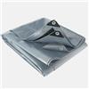 WERKA PRO Telo Multifunzionale Grigio e Nero 200 g/m2 2,4 x 3 m