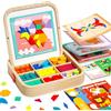 edutree Set di Blocchi Magnetici in Legno con Carte, 288 Pezzi Puzzle Tangram Montessori Giocattoli Educativi per Bambini dai 3 ai 5 Anni, Regalo STEM Educativo per Bambini dai 3 ai 5 (288 per te)