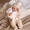 BABESIDE Bambola Neonato Realistica Maschio 17 Pollici (43 cm) - Bambolotto Finto Bebè con Occhi Aperti, Sorriso Dolce, Corpo Morbido in Tessuto - Giocattolo Lifelike per Bambini e Collezionisti
