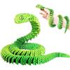 Myqiqi Grande serpente stampato 3D (60 cm), grande giocattolo animale stampato 3D, giocattolo flessibile per la casa e l'ufficio