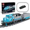 MOCBROPCS Kit treno merci, locomotiva e carrello, set di mattoni ferroviari, trasporto merci, locomotiva incenerimento, giocattolo modellismo