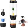 Jenmayt 3 In 1 Macchine per Caffè Espresso Portatili,Batteria 7500mAh Autoriscaldamento,Caffettiera Espresso Elettrica,compatibile con capsule NES e capsule DG e caffè macinato,per Campeggio/Viaggi/Ufficio